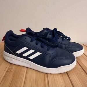 Adidas Tensaurus Kids Size 13K Running Sneakers Navy Blue Faux Leather